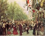 Adolph von Menzel William I Departs for the Front, July 31, 1870 USA oil painting artist